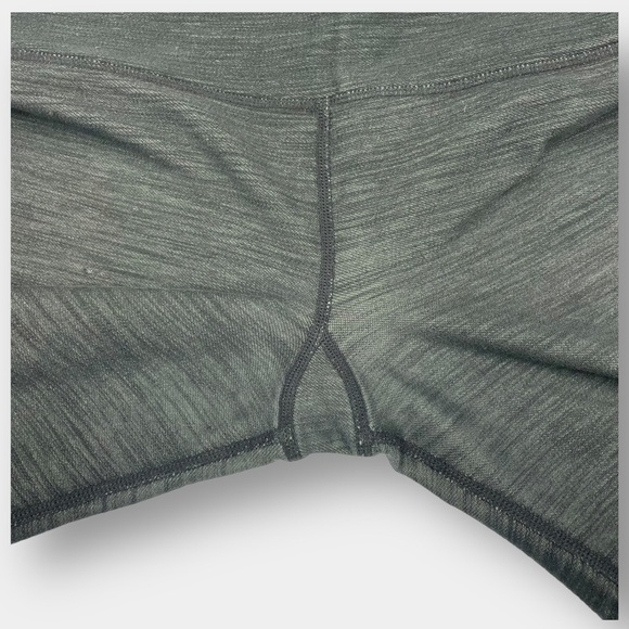 Lululemon Slub Denim Black Dark Gray Capri Cropped Leggings Size 6 - Picture 6 of 7